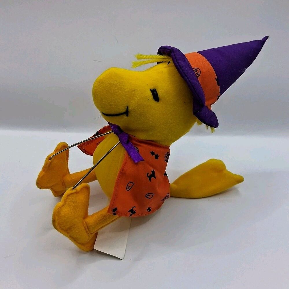 Vintage Peanuts Woodstock Witch Plush Halloween Stuffed Toy Determined Prod